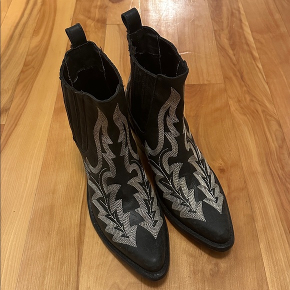 Liberty Black Simone Stitched Ankle Boot Sz 9 - Picture 5 of 13